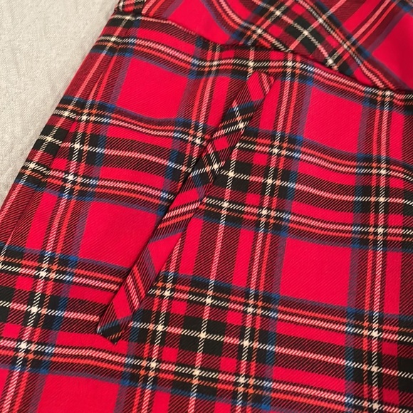 REDUCED! Talbots red plaid wool skirt - Picture 3 of 6